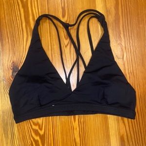Black lulu sports bra